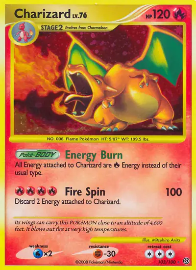Dracaufeu ポケモンカード　103/100 Carte Pokémon Dracaufeu 103/100 - Tempête, Diamant et Perle