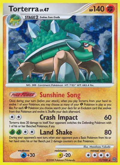 Image de la carte Pokemon Torterra 11/100