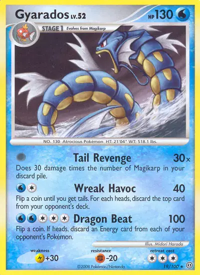 Image de la carte Pokemon Leviator 19/100