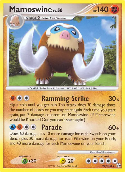 Image de la carte Pokemon Mammochon 21/100