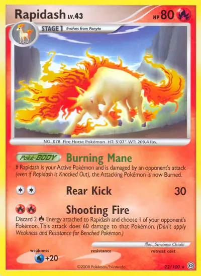 Image de la carte Pokemon Galopa 22/100