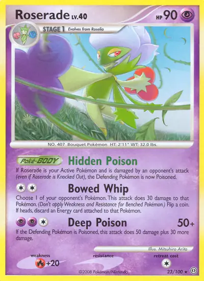 Image de la carte Pokemon Roserade 23/100