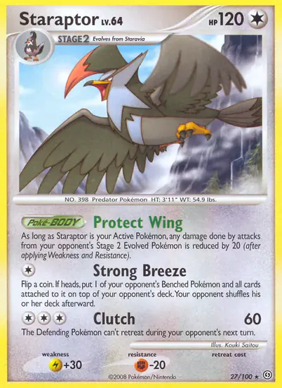 Image de la carte Pokemon Etouraptor 27/100