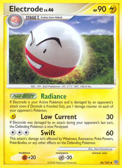 Image de la carte Pokemon Electrode 36/100