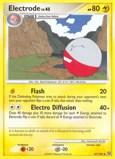 Image de la carte Pokemon Electrode 37/100