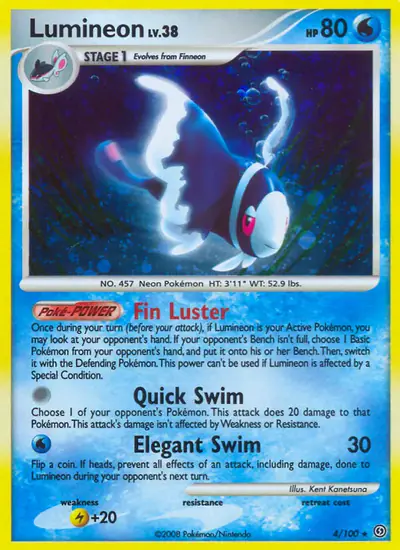 Image de la carte Pokemon Luminéon 4/100