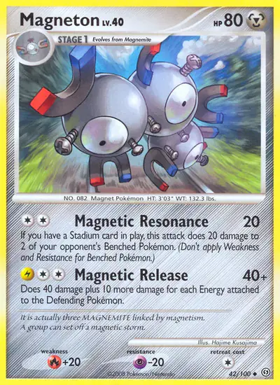 Image de la carte Pokemon Magnéton 42/100