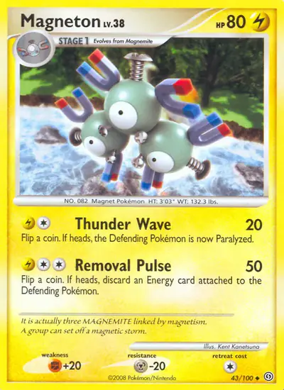 Image de la carte Pokemon Magnéton 43/100