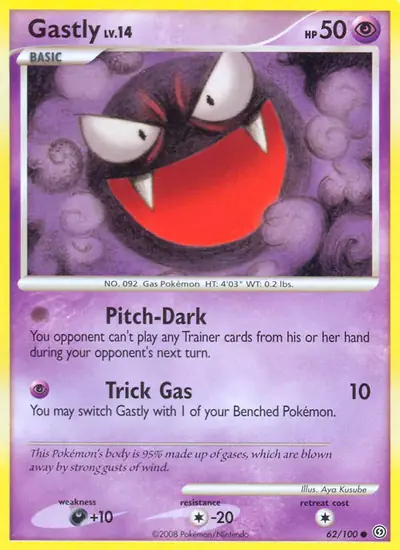 Image de la carte Pokemon Fantominus 62/100
