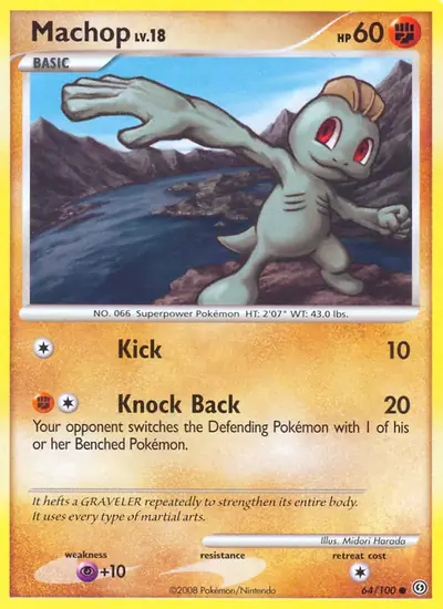 Image de la carte Pokemon Machoc 64/100