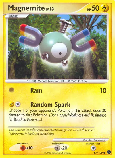 Image de la carte Pokemon Magnéti 67/100