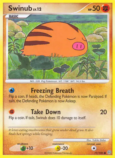 Image de la carte Pokemon Marcacrin 77/100