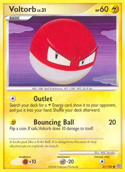 Image de la carte Pokemon Voltorbe 81/100