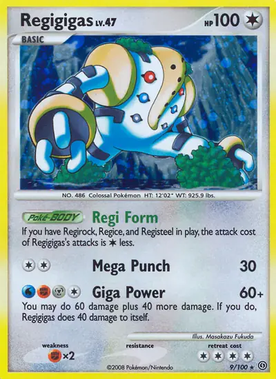 Image de la carte Pokemon Regigigas 9/100