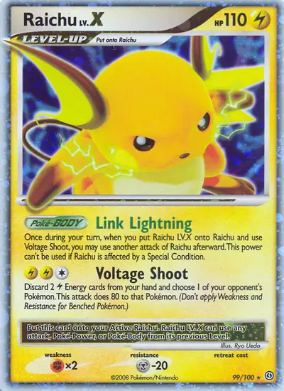 Image de la carte Pokemon Raichu 99/100