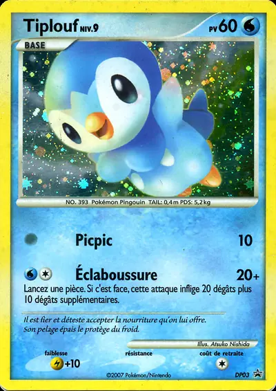 Image de la carte Pokemon Tiplouf DP03/56