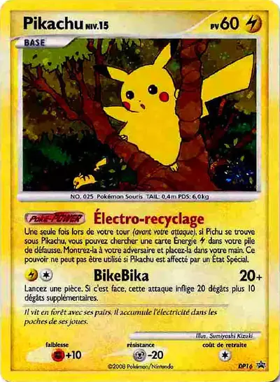 Image de la carte Pokemon Pikachu DP16/56