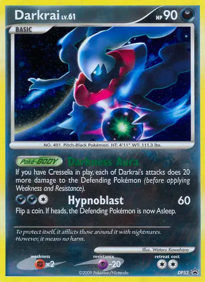 Image de la carte Pokemon Darkrai DP52/56