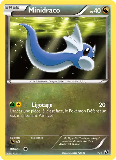 Image de la carte Pokemon Minidraco 1/20