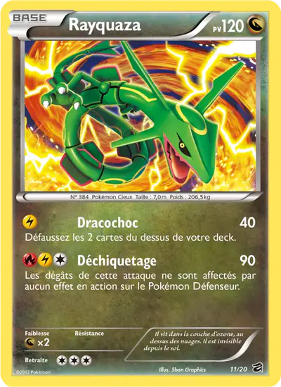Image de la carte Pokemon Rayquaza 11/20