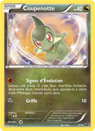 Image de la carte Pokemon Coupenotte 12/20