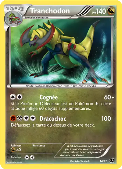 Image de la carte Pokemon Tranchodon 16/20
