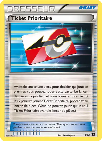 Image de la carte Pokemon Ticket Prioritaire 19/20