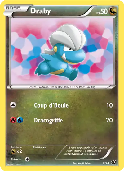 Image de la carte Pokemon Draby 6/20
