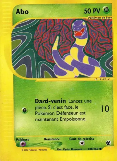 Image de la carte Pokemon Abo 108/165