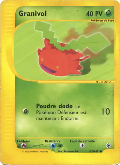 Image de la carte Pokemon Granivol 112/165