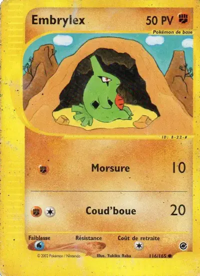 Image de la carte Pokemon Embrylex 116/165