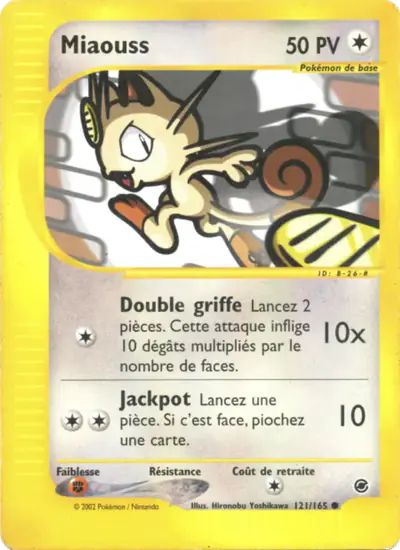 Image de la carte Pokemon Miaouss 121/165