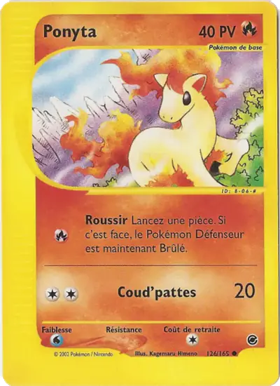 Image de la carte Pokemon Ponyta 126/165