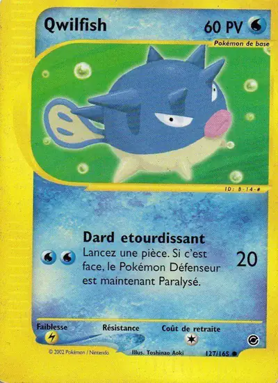 Image de la carte Pokemon Qwilfish 127/165