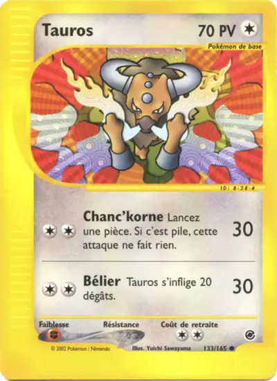 Image de la carte Pokemon Tauros 133/165