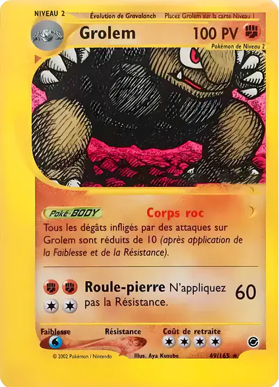 Image de la carte Pokemon Grolem 14/165
