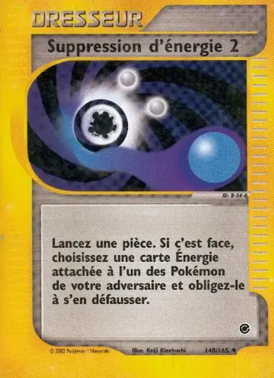 Image de la carte Pokemon Suppression d'énergie 2 140/165