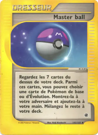 Image de la carte Pokemon Master ball 143/165