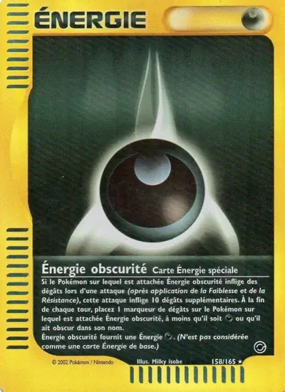 Image de la carte Pokemon Énergie Obscurité 158/165