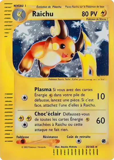 Image de la carte Pokemon Raichu 25/165