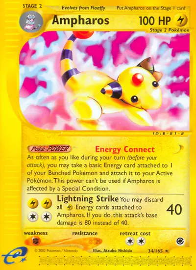 Image de la carte Pokemon Pharamp 34/165