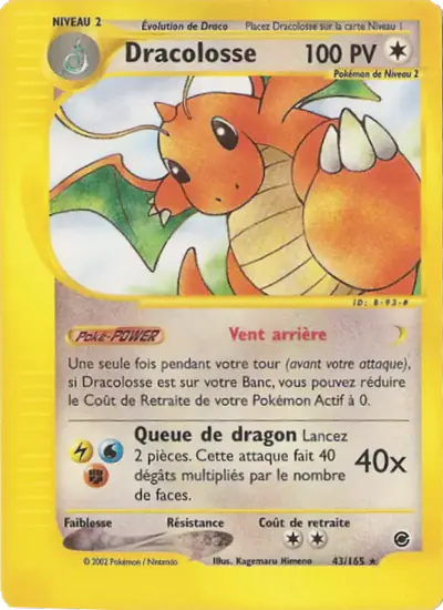 Image de la carte Pokemon Dracolosse 43/165