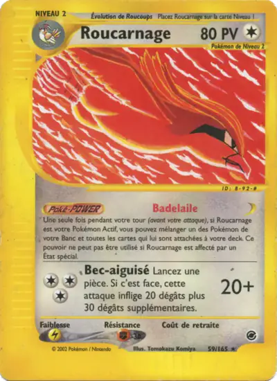Image de la carte Pokemon Roucarnage 59/165