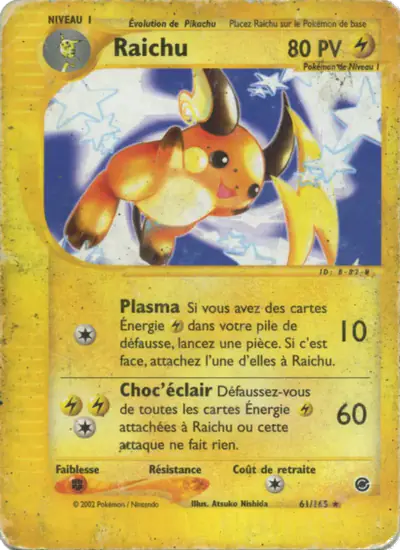 Image de la carte Pokemon Raichu 61/165