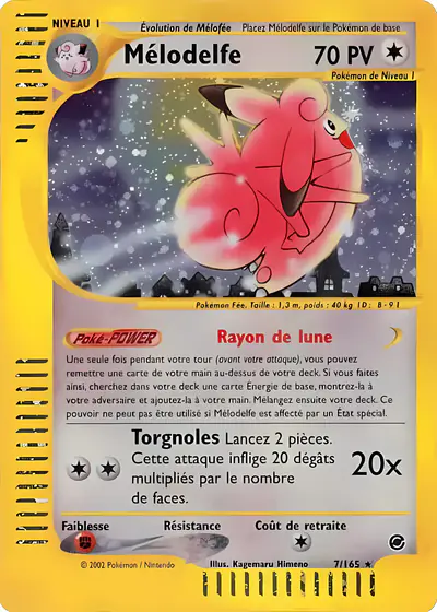 Image de la carte Pokemon Mélodelfe 7/165