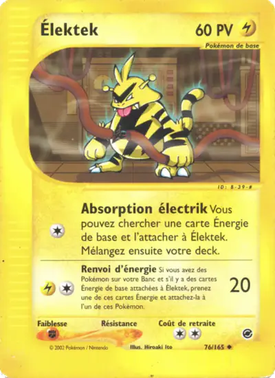 Image de la carte Pokemon Élektek 76/165