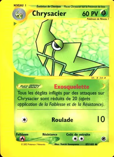 Image de la carte Pokemon Chrysacier 87/165