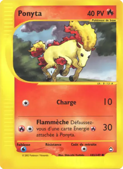 Image de la carte Pokemon Ponyta 102/147