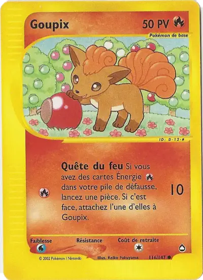 Image de la carte Pokemon Goupix 116/147
