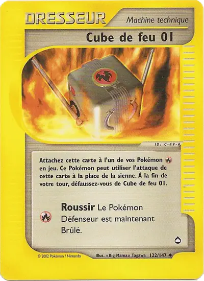 Image de la carte Pokemon Cube de feu 01 122/147